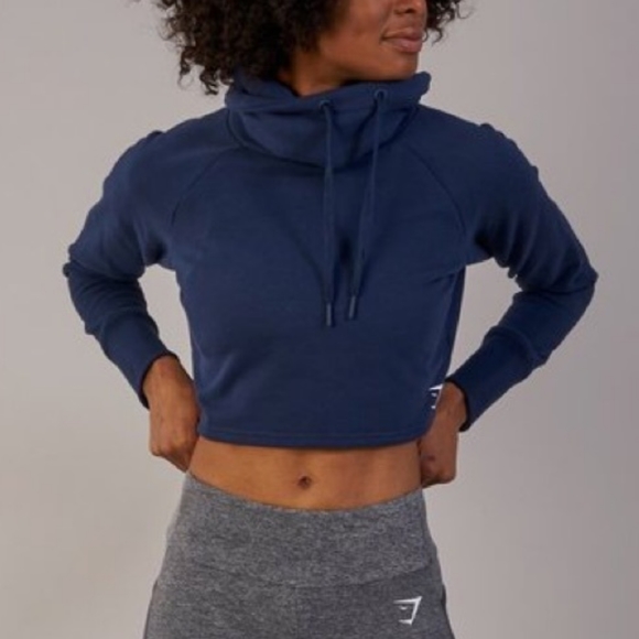 Gymshark Jackets & Blazers - Gymshark slouch cropped hoodie